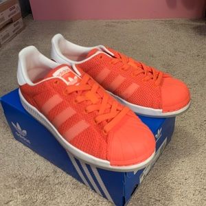 NEW Adidas coral superstar bounce J woman 7.5 jnr6